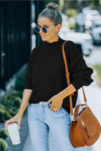 Load image into Gallery viewer, Mock Neck Waffle Knit Sweater

