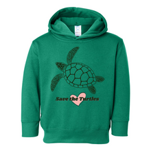 Load image into Gallery viewer, Save The Turtles Pullover Heart Hoodie
