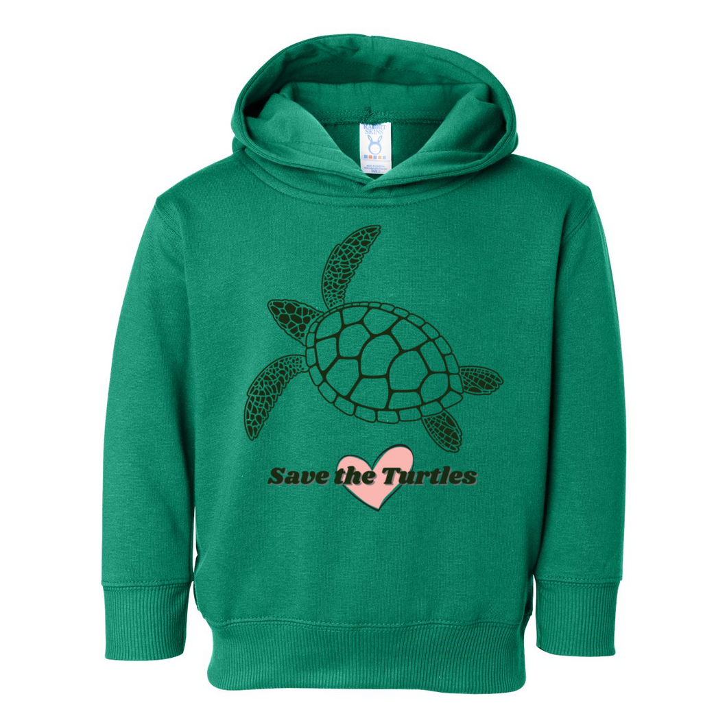 Save The Turtles Pullover Heart Hoodie