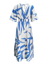 Load image into Gallery viewer, Slit Printed Surplice Maxi Dress
