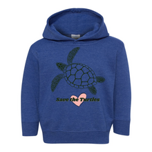 Load image into Gallery viewer, Save The Turtles Pullover Heart Hoodie
