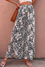 Load image into Gallery viewer, Floral Belted Wide Leg Pants
