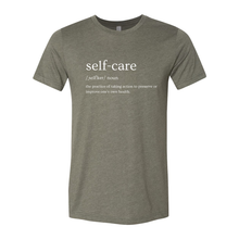Load image into Gallery viewer, Self Care Definition (White Lettering) Tee
