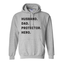 Load image into Gallery viewer, Husband Dad Protector Hero Hoodie
