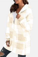 Load image into Gallery viewer, Double Take Full Size Plaid Long Sleeve Hooded Coat
