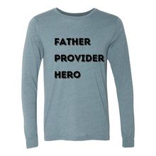 Load image into Gallery viewer, Father Provider Hero Long Sleeve Tee
