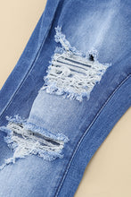 Load image into Gallery viewer, Distressed Flare Leg Jeans with Pockets
