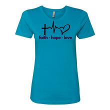 Load image into Gallery viewer, Faith Hope Love Boyfriend Tee
