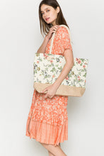 Load image into Gallery viewer, Justin Taylor Floral Rope Handle Tote
