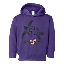 Load image into Gallery viewer, Save The Turtles Pullover Heart Hoodie
