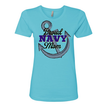 Load image into Gallery viewer, Proud NAVY Mom Boyfriend Tee
