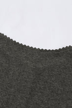 Load image into Gallery viewer, Crochet Lace Hem Sleeve Button Top

