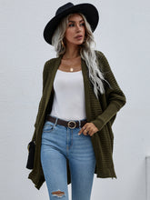 Load image into Gallery viewer, Waffle Knit Open Front Cardigan
