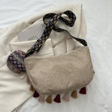 Load image into Gallery viewer, Printed Tassel Detail Crossbody Bag with Small Purse

