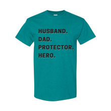Load image into Gallery viewer, Husband Dad Protector Hero T-Shirt
