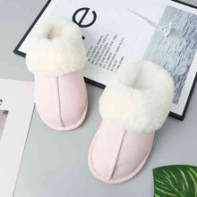 Load image into Gallery viewer, Faux Suede Center Seam Slippers
