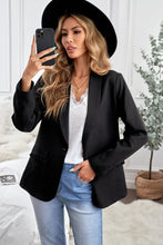 Load image into Gallery viewer, Lapel Collar Button Pocket Blazer
