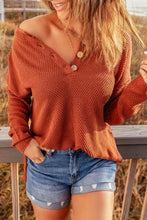 Load image into Gallery viewer, Solid Button Up Sweater Top
