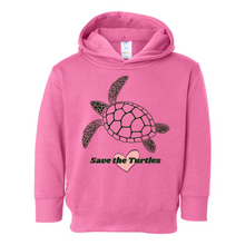 Load image into Gallery viewer, Save The Turtles Pullover Heart Hoodie
