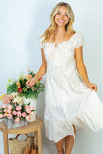 Load image into Gallery viewer, White Birch Flower Market Full Size Lace Trim Midi Dress
