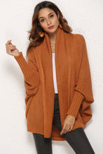 Load image into Gallery viewer, Open Front Dolman Sleeve Longline Cardigan
