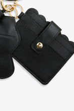 Load image into Gallery viewer, PU Wristlet Keychain with Card Holder
