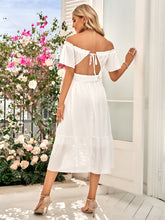 Load image into Gallery viewer, Off-Shoulder Tied Cutout Dress
