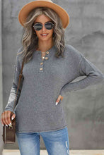 Load image into Gallery viewer, Solid Button Up Sweater Top
