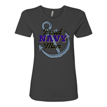 Load image into Gallery viewer, Proud NAVY Mom Boyfriend Tee
