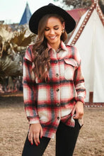 Load image into Gallery viewer, Plaid Button Up Shirt Jacket
