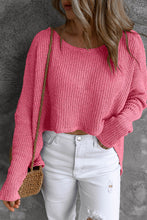 Load image into Gallery viewer, Round Neck High-Low Sweater
