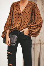 Load image into Gallery viewer, Printed Balloon Sleeve Blouse
