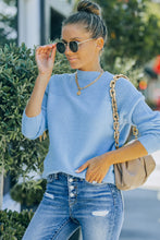 Load image into Gallery viewer, Mock Neck Ribbed Detail Sweater
