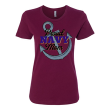 Load image into Gallery viewer, Proud NAVY Mom Boyfriend Tee
