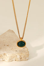 Load image into Gallery viewer, Natural Stone Geometric Pendant Necklace
