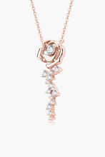 Load image into Gallery viewer, 925 Sterling Silver 18K Rose Gold-Plated Pendant Necklace

