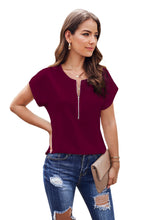 Load image into Gallery viewer, Zip To It Blouse
