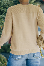 Load image into Gallery viewer, Mock Neck Ribbed Detail Sweater
