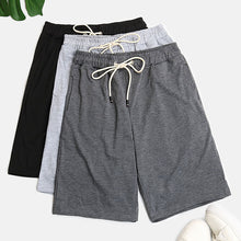 Load image into Gallery viewer, Drawstring Waist Three-Piece Shorts Set
