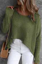 Load image into Gallery viewer, Round Neck High-Low Sweater
