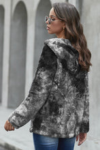Load image into Gallery viewer, Tie Dye Long Sleeve V Neck Hoodie
