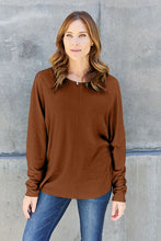 Load image into Gallery viewer, Double Take Full Size Round Neck Long Sleeve T-Shirt
