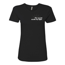 Load image into Gallery viewer, The World Needs My Light Boyfriend Tee
