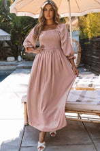 Load image into Gallery viewer, Smocked Flounce Sleeve Maxi Dress
