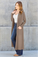 Load image into Gallery viewer, Basic Bae Full Size Open Front Long Sleeve Cover Up
