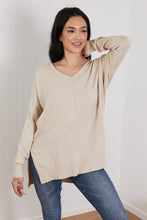 Load image into Gallery viewer, Zenana Sweater Weather Full Size Center Seam Tunic Sweater
