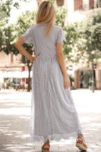 Load image into Gallery viewer, Scalloped Trim Lace Plunge Dress
