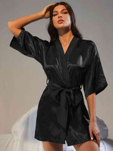 Load image into Gallery viewer, Belted Half Sleeve Robe
