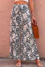 Load image into Gallery viewer, Floral Belted Wide Leg Pants
