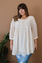 Load image into Gallery viewer, Davi &amp; Dani Wave Hello Full Size Run Textured Babydoll Blouse
